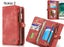 Nokia 2 Case Retro leather case multi cards cash pocket & zip Carousel 1