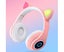 B39 Bluetooth-compatible Headphone Cat Ear Design Stable Performance Silicone Carousel 3