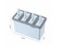 4 cells Mould Frozen Molds Icy Pole Jelly Block Maker Ice Cream Pop Popsicle Carousel 7
