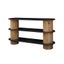 Danika Pine Oval Console Table Carousel 1