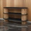 Danika Pine Oval Console Table Carousel 2