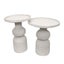 Windsor Ripple White Side Tables - Set/2 Carousel 1