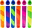 6 Pack Popsicle Molds, Reusable Baby Popsicle Molds for Homemade, Multi-Color Carousel 1
