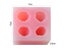 Silicone Mold 4 Cavities Flexible Non-stick Easy to Release Food Grade DIY Ca Carousel 6
