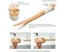 Back Bath Brush with Long Bamboo Handle Back Body Scrubber Exfoliates Dry Ski Carousel 2