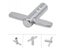 1PC Drum Tuning Key Silver Metal Tool Percussion N5M8 Carousel 1