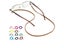 Fashion Colorful Woven PU Leather Sunglasses Eyewear Chain Accessories F0153 Carousel 4