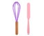 2 Piece Mini Kitchen Utensil Set- Silicone Kitchen Tools with wood Handles Carousel 1