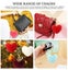 120pcs Acrylic Blank Keychain Pendant Tassels Discs Pom Poms DIY Set Carousel 5