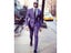 Purple Men's Two-piece Suit Coat Pants Custom Peaked Lapel Colorful Outfit Carousel 4
