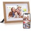 NoBrand Smart 10.1" WIFI Digital Photo Frame Wooden, Play Video & Pictures 16GB Carousel 1