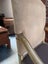 PAIR Vintage Gilt Wood Suede & Leather Arm Chair Carousel 13