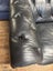 Harrison 3 Seater Sofa in Black Leather -Hunter Furniture Carousel 5