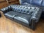 Harrison 3 Seater Sofa in Black Leather -Hunter Furniture Carousel 16