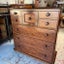 Quality Late 19th Century NZ Colonial Mottled Kauri Scotch Chest Carousel 1
