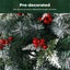 Santaco Christmas Tree 1.5M Snow Flocked Xmas Decoration Green Garden Home Decor Carousel 5