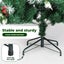 Santaco Christmas Tree 1.5M Snow Flocked Xmas Decoration Green Garden Home Decor Carousel 8