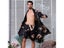 Large Size 4XL 5XL Men Satin Robe Set Dragon Print 2PCS Sleepwear Silky Nighty Carousel 3