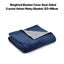 Ultra Soft Plush Blanket Cover Grey Navy 123×199 cm Carousel 1