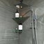 Bathroom Corner Glass Shelf 8mm Toughen Safety 250wx250w $45 Carousel 4
