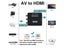 HDMI-compatible To AV RCA Adapter AV To HDMI Converter RCA AV/CVSB L/R Video Carousel 4