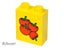®™DUPLO - Brick 1 x 2 x 2 with Four Tomatoes Pattern ~Retired 2002~ Carousel 1