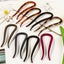 Long Resin Hair Fork "Nayla" (Brown) Carousel 3