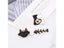 Cartoon Animal Brooch Black/white Couple Cat/fish Bone Enamel Pins For Lover Carousel 6