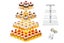 4 Tier Cupcake Stand Acrylic Tower Display with LED Light Holder for Party Decor Carousel 1