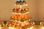 4 Tier Cupcake Stand Acrylic Tower Display with LED Light Holder for Party Decor Carousel 4