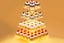 4 Tier Cupcake Stand Acrylic Tower Display with LED Light Holder for Party Decor Carousel 6
