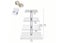 4 Tier Cupcake Stand Acrylic Tower Display with LED Light Holder for Party Decor Carousel 8