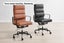 Matt Blatt Eames Replica High Back Soft Pad Leather Office Chair (Black/Black) Carousel 3