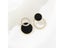 Women's Earrings Asymmetrical Round Hollow Round Black Stud Earrings Rhinestone Carousel 7