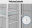 Dutxa 3 Tier Over Toilet Storage Shelf Rack Stand Washing Machine Steel White Carousel 4