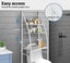Dutxa 3 Tier Over Toilet Storage Shelf Rack Stand Washing Machine Steel White Carousel 7