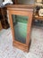 Quality Circa 1900's Solid Oak Velvet Lined Glass Fronted Display Case Carousel 3