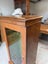 Quality Circa 1900's Solid Oak Velvet Lined Glass Fronted Display Case Carousel 8