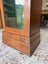 Quality Circa 1900's Solid Oak Velvet Lined Glass Fronted Display Case Carousel 14
