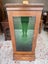 Quality Circa 1900's Solid Oak Velvet Lined Glass Fronted Display Case Carousel 17