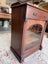 An Edwardian Solid Walnut Glazed Front Cabinet Carousel 8