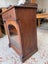 An Edwardian Solid Walnut Glazed Front Cabinet Carousel 16