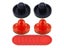96mm 4sets/Pack ABS Air Table Hockey Disc Accessories Carousel 3