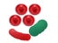 96mm 4sets/Pack ABS Air Table Hockey Disc Accessories Carousel 6