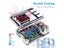 Acrylic Case Cooling Fan 4pcs Aluminum Heatsinks For Raspberry Pi 4 Carousel 4