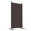vidaXL 5-Panel Room Divider Brown 433x180 cm Fabric Carousel 6