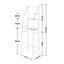 3 Tiers Over Toilet Shelf Bathroom Rack Storage Stand Organiser Carousel 4