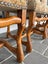 Set of 4 Os De Mouton Beech Tapestry Chairs Carousel 5