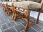 Set of 4 Os De Mouton Beech Tapestry Chairs Carousel 10