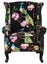 TNC Peacock Wing Chair, Black Carousel 2